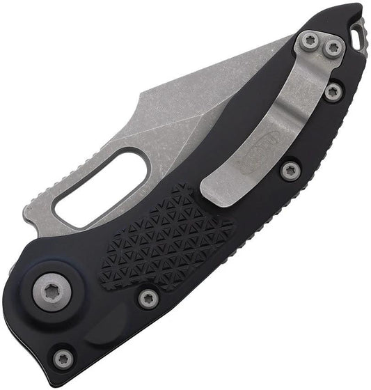 Microtech Auto Stitch SE Button Lock Knife Automatic Opening 5in Closed Wharncliffe Serrated Blade For EDC Enthusiasts by Microtech