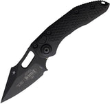 Microtech Auto Stitch S E Button Lock Knife Auto Opening 5In Closed Black Apocalyptic Finish EDC Tactical Enthusiasts