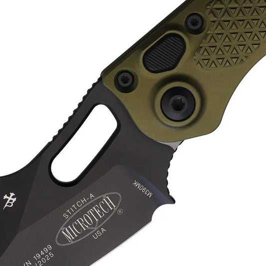 Microtech Auto Stitch SE Button Lock OD 169-1OD Automatic Opening EDC Knife Elite Edition by Microtech