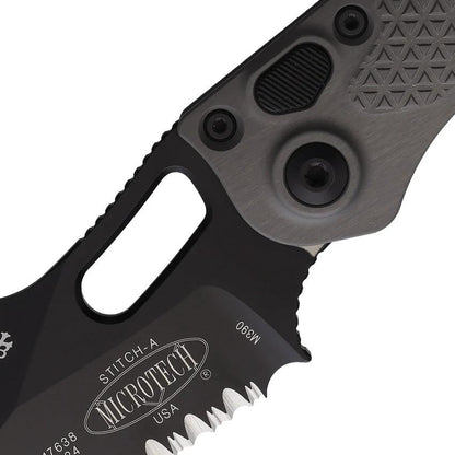 Microtech Auto Stitch SE Tactical FS 169-3NC Automatic Folding Knife with M390MK Blade 5in Closed EDC Ready by Microtech