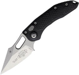 Microtech Auto Stitch SE Button Lock Folding Knife For EDC Fans Satin Wharncliffe Blade Rugged Aluminum Handle