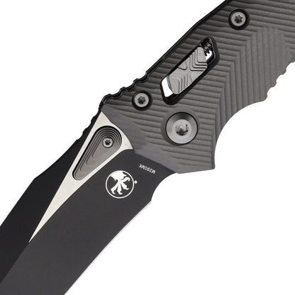 Microtech Amphibian Knife Ram Lok Flute 137RL 1FLNC Elite M390 Blade Gray Aluminum For EDC Enthusiasts by Microtech