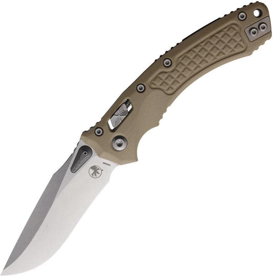Microtech Amphibian SE Ram Lok Knife Tan Frag Pattern Handle 137RL 10FRGTTA For EDC Enthusiasts