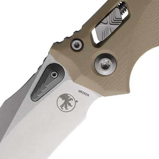 Microtech Amphibian SE Ram Lok Knife Tan Frag Pattern Handle 137RL 10FRGTTA For EDC Enthusiasts by Microtech
