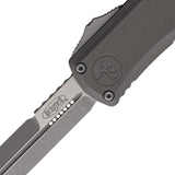 Microtech Hera II Mini OTF Automatic Knife For EDC Enthusiasts Premium Apocalyptic Gray Tactical Finish Bayonet Blade by Microtech
