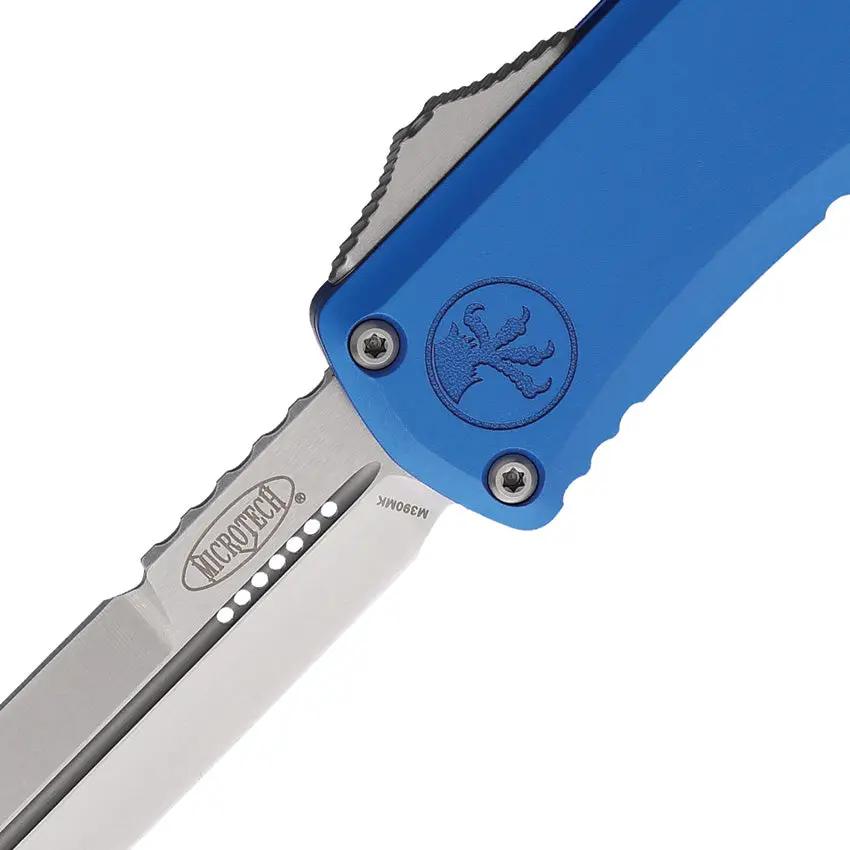 Microtech Hera II Mini Auto OTF Knife Blue 3in M390 Bayonet Blade 1701M10BL for EDC Enthusiasts by Microtech