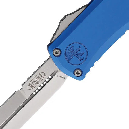 Microtech Hera II Mini Auto OTF Knife Blue 3in M390 Bayonet Blade 1701M10BL for EDC Enthusiasts by Microtech