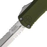 Microtech Hera II Mini OTF Knife Auto Opening For EDC Enthusiasts Bayonet Blade 4 Inch Closed OD Green Aluminum by Microtech