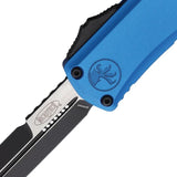 Microtech Hera II Auto OTF Mini Bayonet Knife 3 Inch M390 Blade Blue Aluminum Handle For EDC Enthusiasts by Microtech