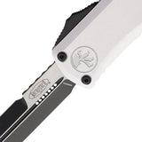 Microtech Auto Hera II OTF Bayonet Knife With 3 Inch Blade M390 Gray Aluminum Handle Glass Breaker EDC by Microtech