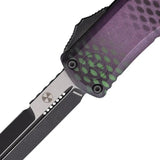 Microtech Hera II Mini OTF Automatic Knife Purple Aluminum Handle Glass Breaker Pocket Clip Elite Tactical Enthusiasts by Microtech