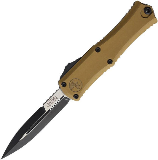 Microtech Auto Hera II OTF Mini Bayonet Knife 1701M-1TA M390 Tan Aluminum EDC Tactical by Microtech