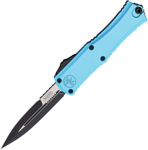 Microtech Hera II OTF Auto Knife Turquoise Aluminum Handle M390 Bayonet Blade Glass Breaker for EDC Enthusiasts by Microtech