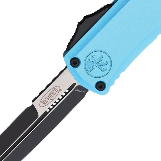 Microtech Hera II OTF Auto Knife Turquoise Aluminum Handle M390 Bayonet Blade Glass Breaker for EDC Enthusiasts by Microtech