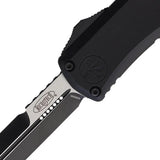 Microtech Auto Hera II OTF Knife Automatic Opening M390MK Blade Black Aluminum Handle For EDC Enthusiasts by Microtech