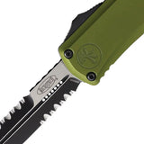 Microtech Hera II Mini OTF Auto Knife OD Green Aluminum Handle Bayonet Blade Glass Breaker EDC Tactical by Microtech