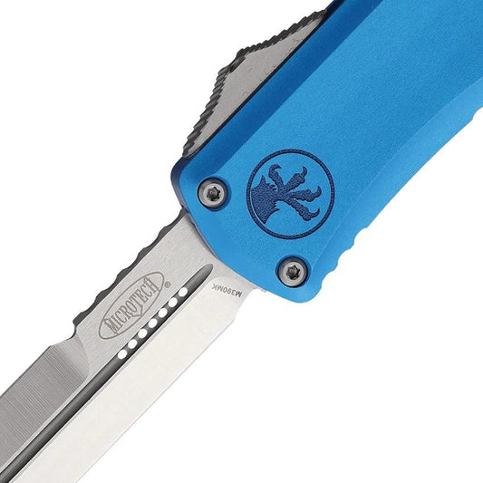 Microtech Hera II Mini OTF Auto Knife Blue Aluminum Handle M390MK Blade Glass Breaker For Tactical EDC Enthusiasts by Microtech