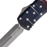 Microtech Hera II Auto DE OTF Knife Flag Edition For Collectors With Aluminum Handle Glass Breaker by Microtech