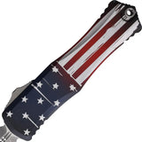 Microtech Hera II Auto DE OTF Knife Flag Edition For Collectors With Aluminum Handle Glass Breaker by Microtech