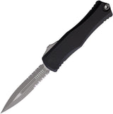 Microtech Auto Hera II OTF Knife With Apocalyptic Finish Partially Serrated Blade For Tactical Enthusiasts by Microtech