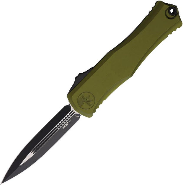Microtech Hera II Auto OTF Knife Desert Tan DE 1702-1OD High Performance Auto Opening for Tactical EDC Enthusiasts