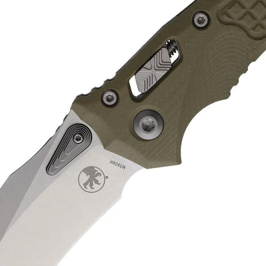 Microtech Amphibian SE Ram Lok Frag G10 Tactical Knife For EDC Enthusiasts 4In M390MK Blade by Microtech