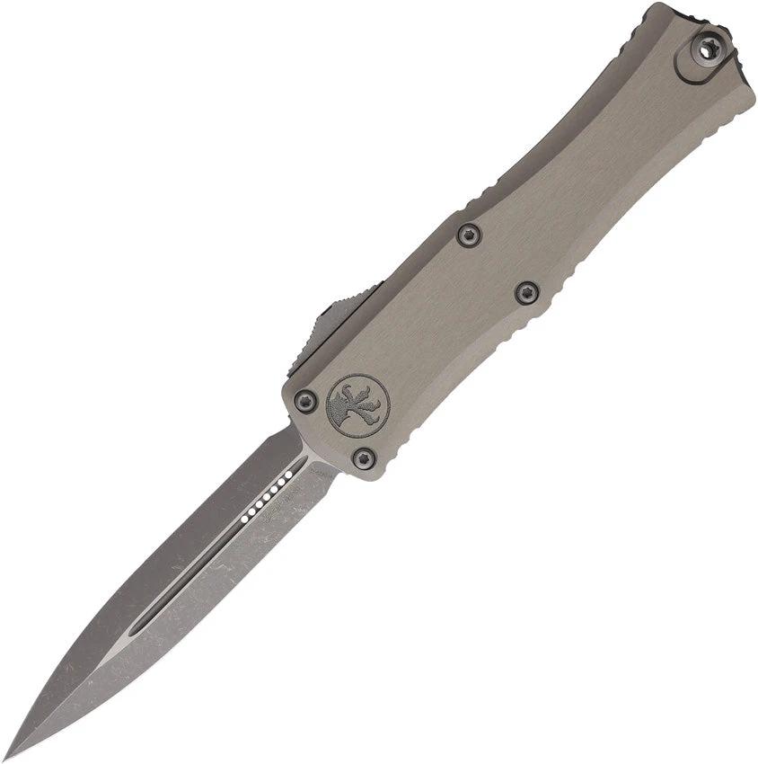 Microtech Auto Hera II OTF Mini DE Knife With Automatic Opening Glass Breaker M390 Blade For Tactical Enthusiasts