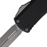 Microtech Hera II Auto OTF Dagger Knife With Apocalyptic Finish 3 Inch Blade Black Aluminum EDC Tactical by Microtech