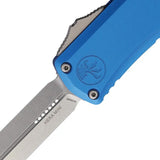 Microtech Auto Hera II Mini OTF Knife Automatic Opening Double Edge M390 Blue Aluminum Handle For Tactical Enthusiasts by Microtech