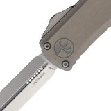 Microtech Auto Hera II OTF Mini DE Dagger Knife 3 Inch Blade 4 Inch Closed M390 Aluminum Handle Pocket Clip EDC by Microtech