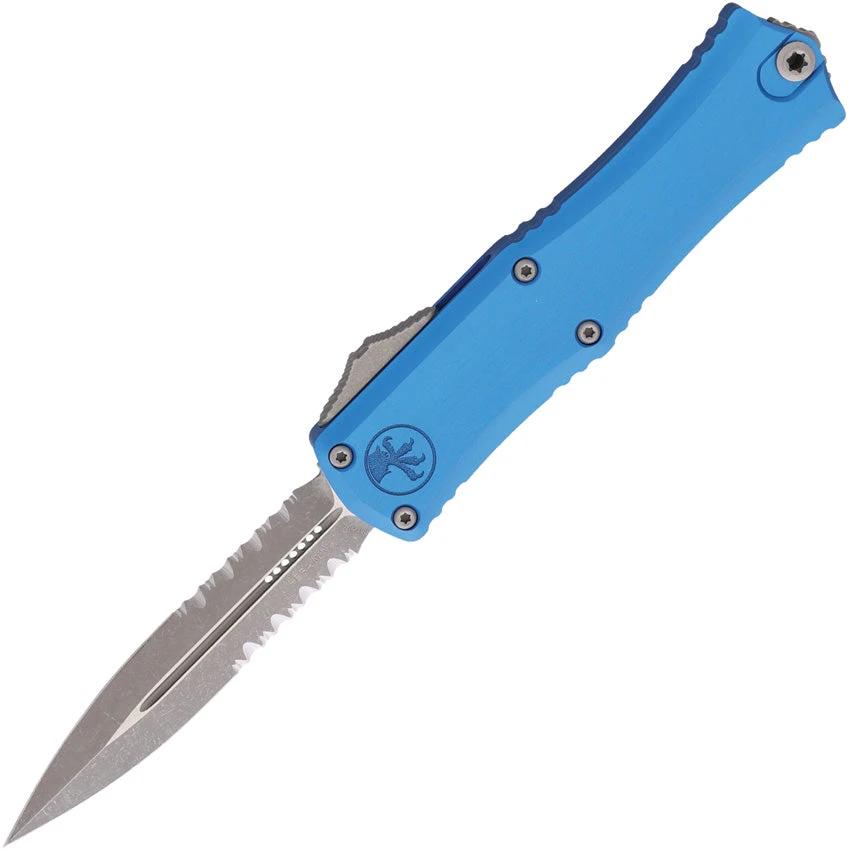 Microtech Hera II Mini OTF Auto Knife Blue 1702M11APBL Premium Compact Automatic For EDC Enthusiasts