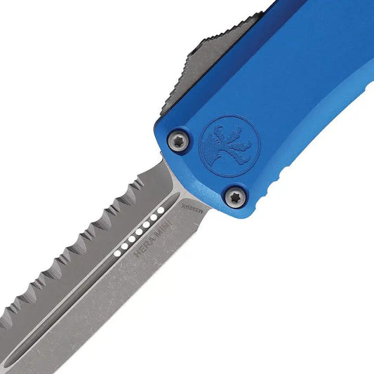 Microtech Auto Hera II OTF Mini Rapid Deployment DE Dagger Knife 3 Inch Serrated Bohler Blade For Everyday Carry by Microtech