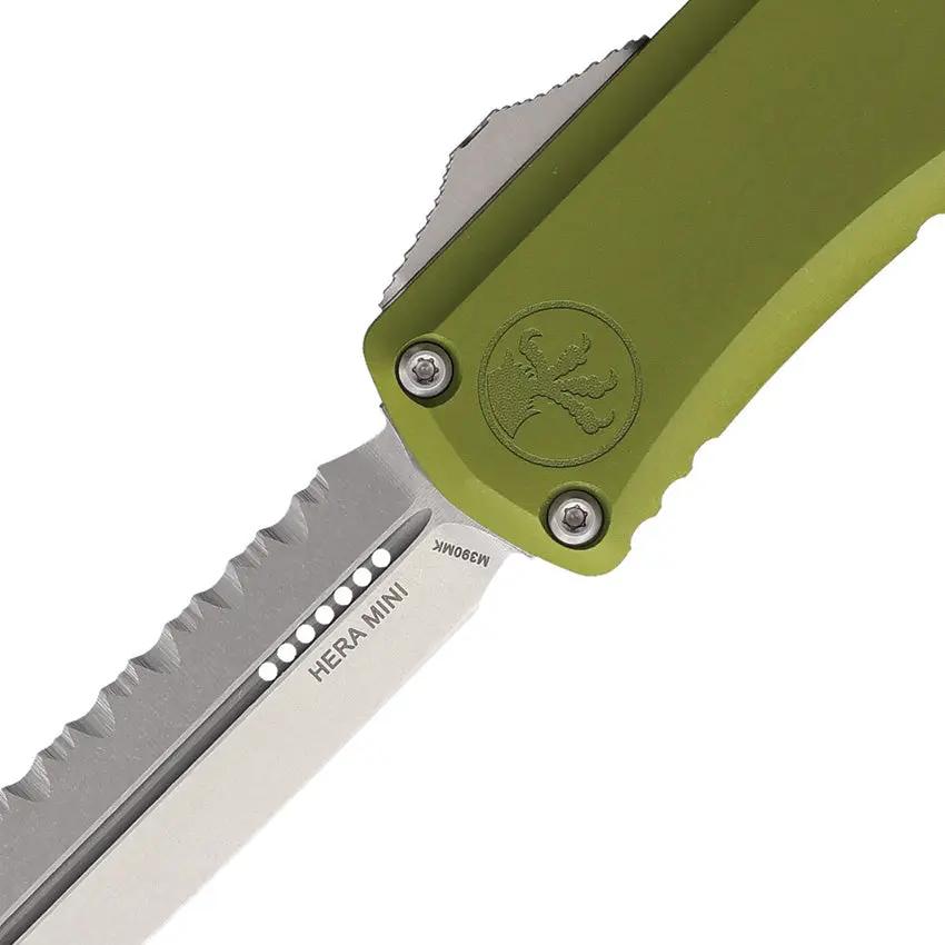 Microtech Auto Hera II Mini Double Edge OTF Knife For EDC Enthusiasts Fast Deployment Rugged Titanium by Microtech