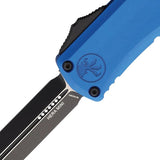 Microtech OTF Knife Hera II Auto Blue 1702M1BL Mini For EDC With M390 Blade Aluminum Handle Glass Breaker by Microtech
