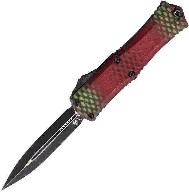 Microtech OTF Knife Auto Hera II Mini Red X51 Handle 3in M390 Dagger Blade, Premium EDC Collectors by Microtech