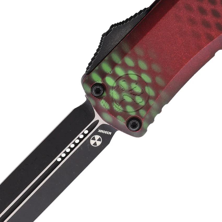 Microtech OTF Knife Auto Hera II Mini Red X51 Handle 3in M390 Dagger Blade, Premium EDC Collectors by Microtech