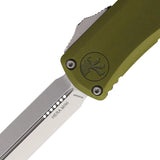Microtech Hera II Auto OTF Knife For Tactical EDC, 4 Inch Closed, OD Green Aluminum Handle, M390MK Dagger Blade by Microtech