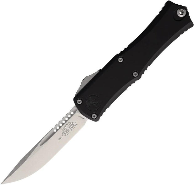 Microtech Hera II Mini OTF Auto Knife 3In M390MK Blade Black Aluminum Handle EDC by Microtech