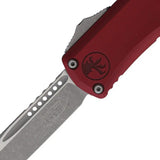 Microtech Auto Hera II OTF Knife Automatic Opening 3in Apocalyptic Steel Blade Merlot Aluminum Handle Tactical EDC by Microtech
