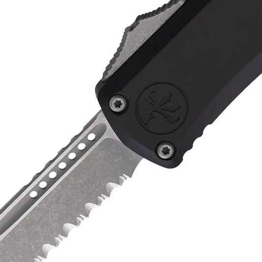 Microtech Hera II Mini OTF Automatic Knife With Apocalyptic M390 Blade Partial Serration For Everyday Carry Fans by Microtech