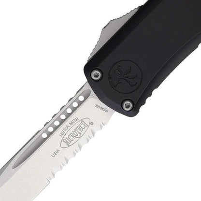 Microtech Auto Hera II Mini OTF Knife Automatic Opening 3 Inch M390MK Blade Black Aluminum Handle For EDC Enthusiasts by Microtech