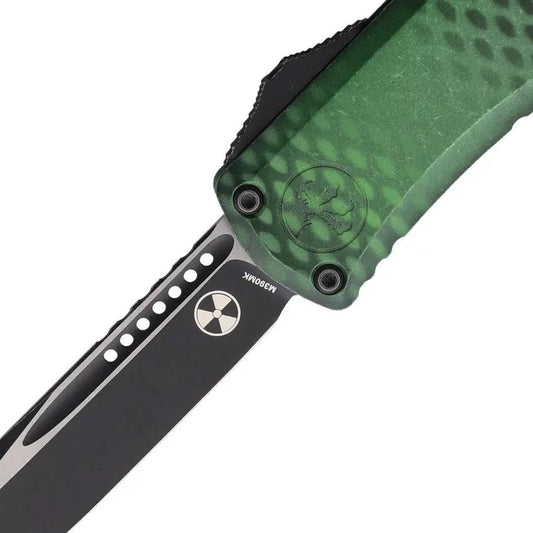 Microtech Hera II Mini OTF Auto Green X51 Handle Tactical EDC Knife For Everyday Carry by Microtech