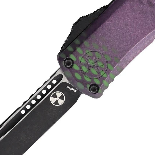 Microtech Hera II Mini Premium Auto OTF Knife Purple X51 Handle for EDC Enthusiasts by Microtech