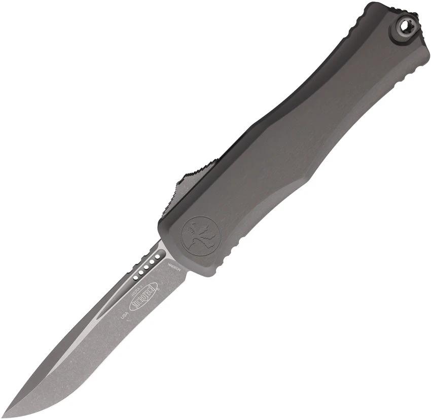 Microtech Hera II Auto OTF Recurve Knife With Apocalyptic Finish Premium Steel Blade For Tactical EDC Collectors by Microtech