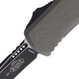 Microtech Auto Hera II OTF Recurve Knife 1705 1NC Premium M390 Blade Gray Aluminum EDC by Microtech
