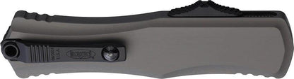 Microtech Auto Hera II OTF Recurve Knife 1705 1NC Premium M390 Blade Gray Aluminum EDC by Microtech