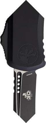 Microtech Hera II Auto OTF Knife 30th Anniversary Edition For Collectors With Recurve Blade Black Aluminum Handle M390MK by Microtech