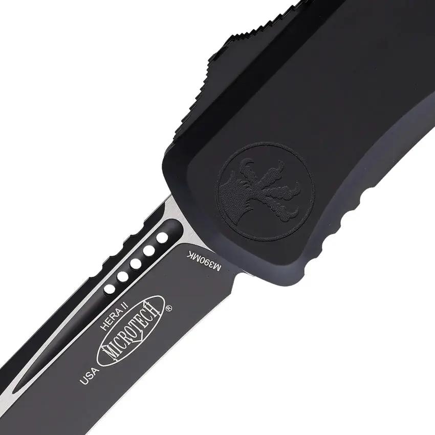Microtech Hera II Auto OTF Knife Recurve Blade 4 Inch M390 For Tactical EDC Enthusiasts by Microtech
