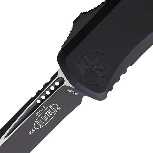 Microtech Hera II Auto OTF Knife Recurve Blade 4 Inch M390 For Tactical EDC Enthusiasts by Microtech
