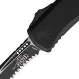 Microtech Hera II OTF Knife With Recurve Blade Glass Breaker Black Aluminum Handle For Tactical EDC by Microtech